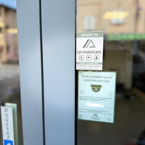 Etablissement sous vidéoprotection QR ENERGIES à Châteauneuf-sur-Isère