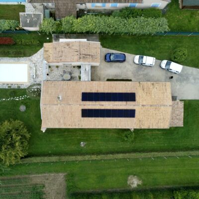 installation photovoltaïque de 7,5 kWc réalisée à Saint-Marcel-lès-Sauzet (26) !